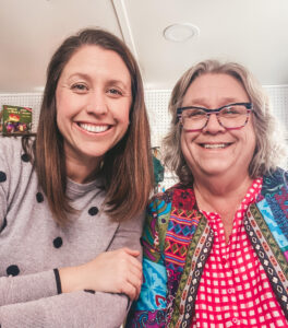 A photo of Abby Cornelius and Sally Winey